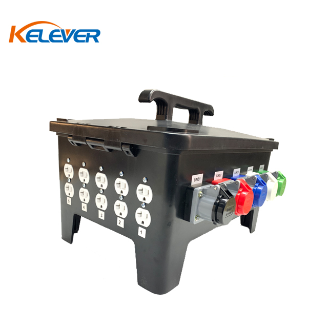 400 Amp Male Power Assemblies 5 Position CAM Lock Panel 90° 3 Phase 277/480V Power Distribution Panel Threaded Post Connections with NEMA 3R Clear Snap-Back Series 16 CAM Connectors